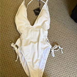 Zaful White One-Piece Swimsuit